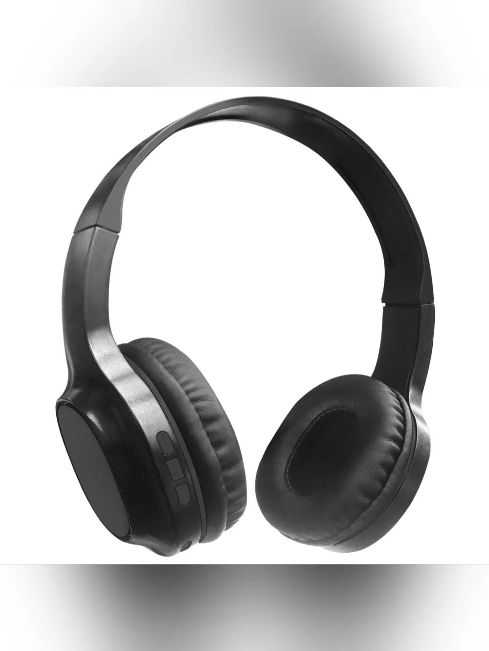 Sentry Bluetooth Wireless Headphones in Black - Rechargeable with Mic